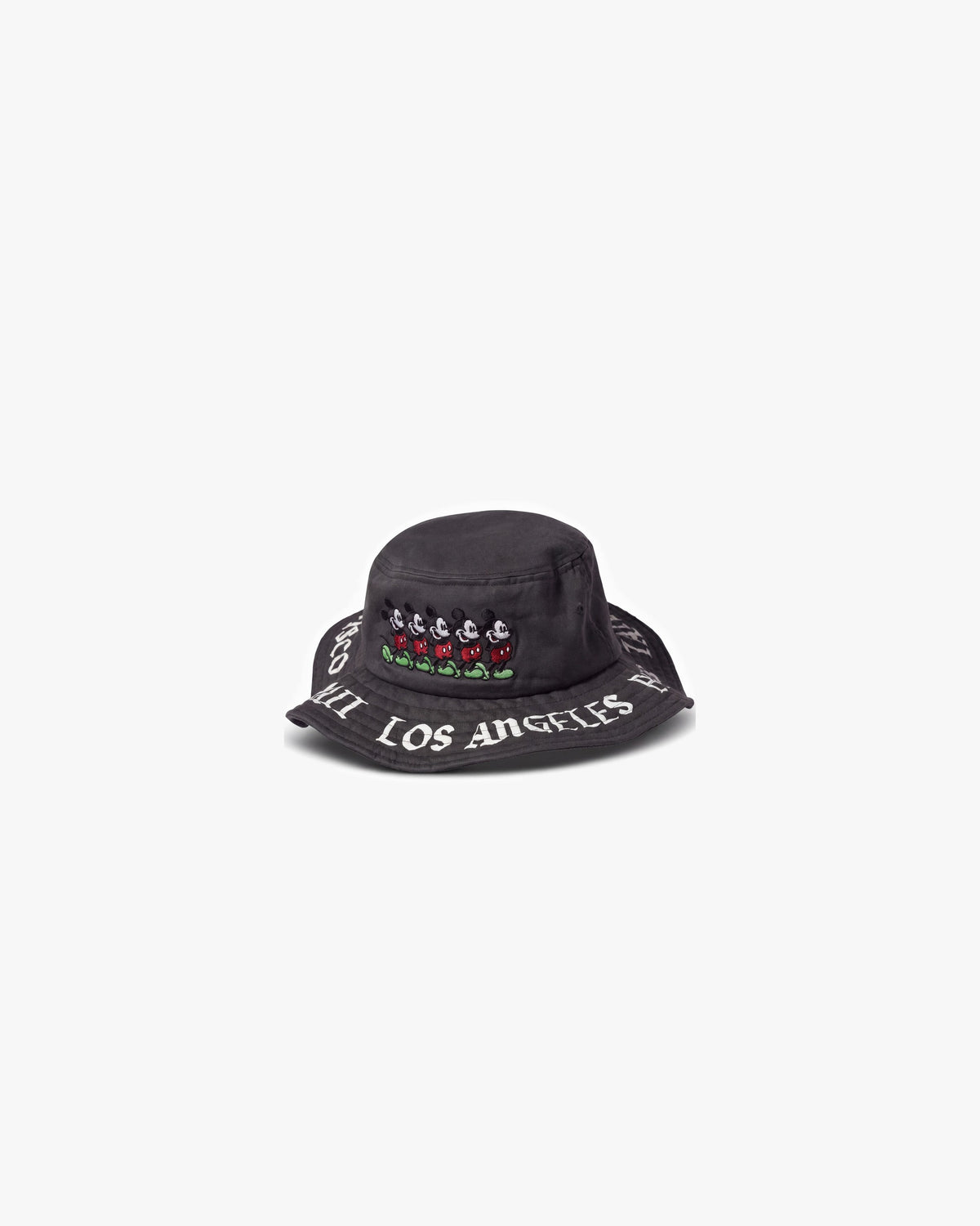 Huf Mickey Worldwide Bucket hats — Black — product angle