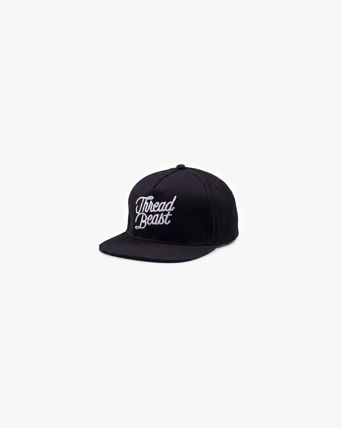 Threadbeast Logo Snapback hats — Black — product angle