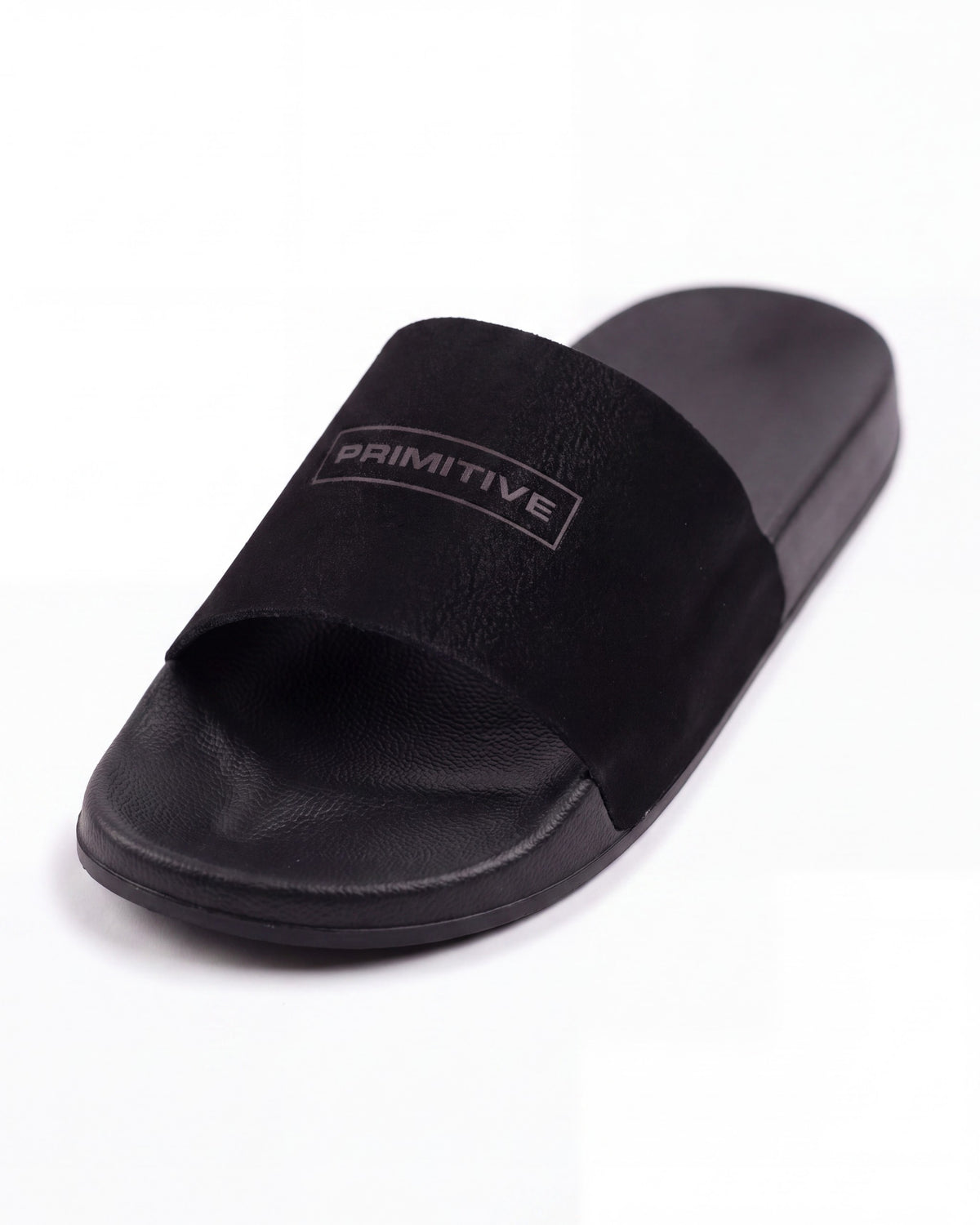 Primitive Suede Boxed Slides — Black — product detail