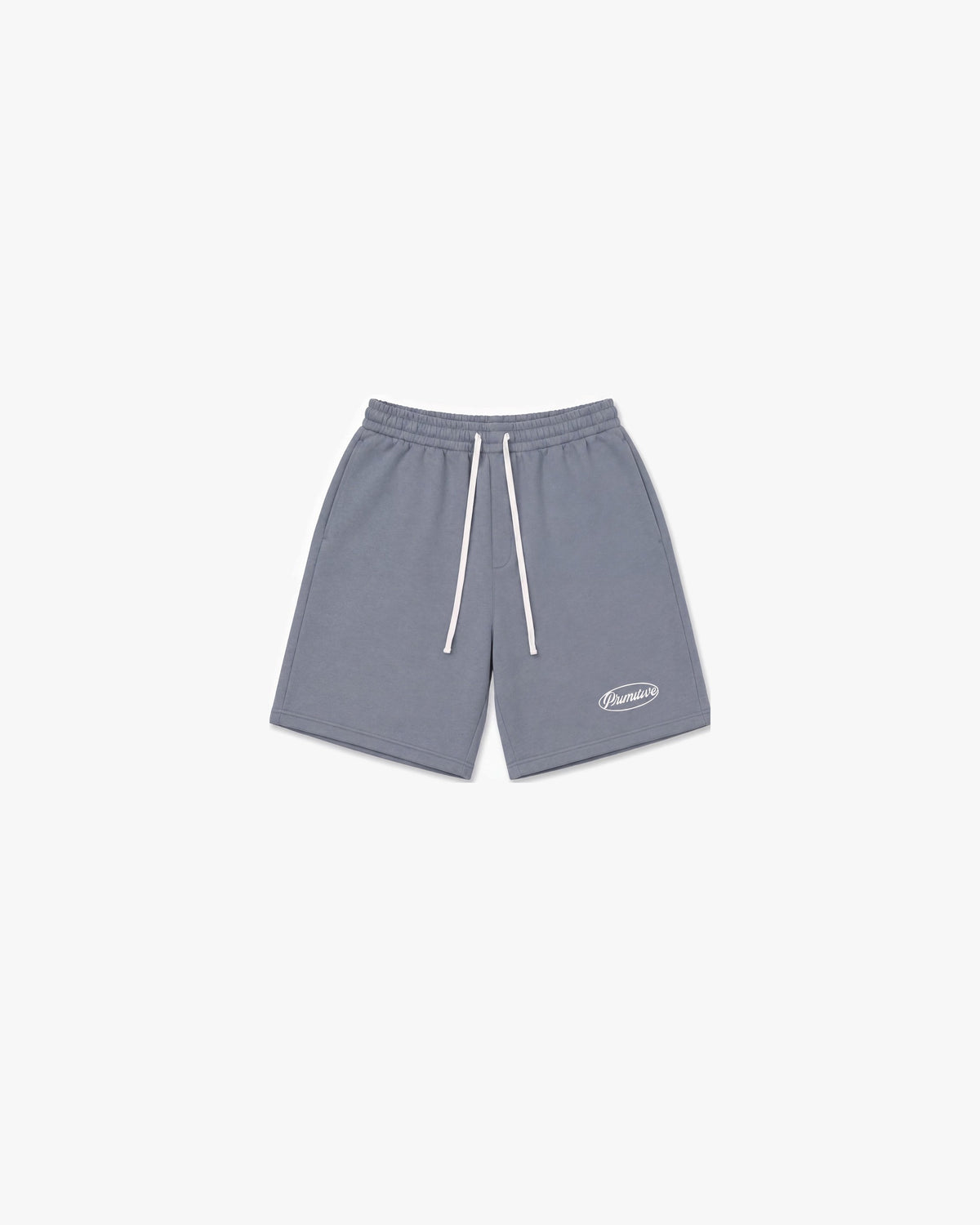 Primitive Luke Script Fleece Shorts — Blue — product front