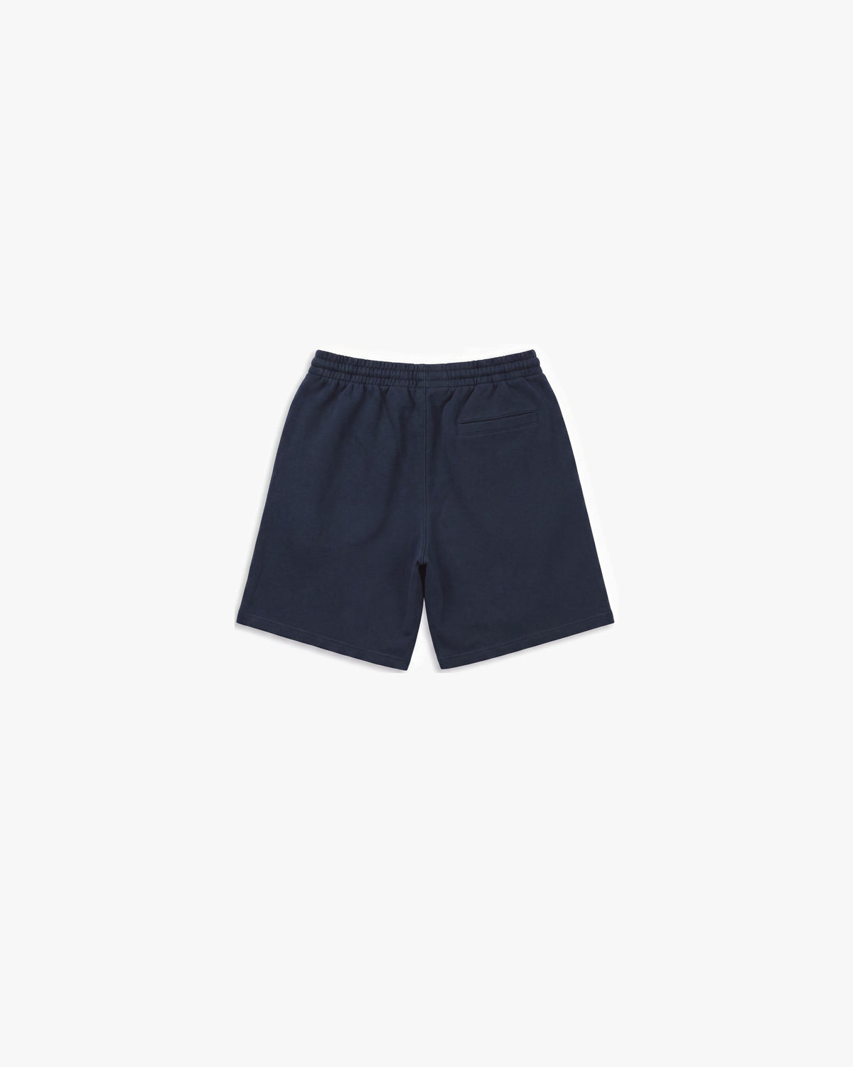 Primitive Luke Script Fleece Shorts — Navy — product back