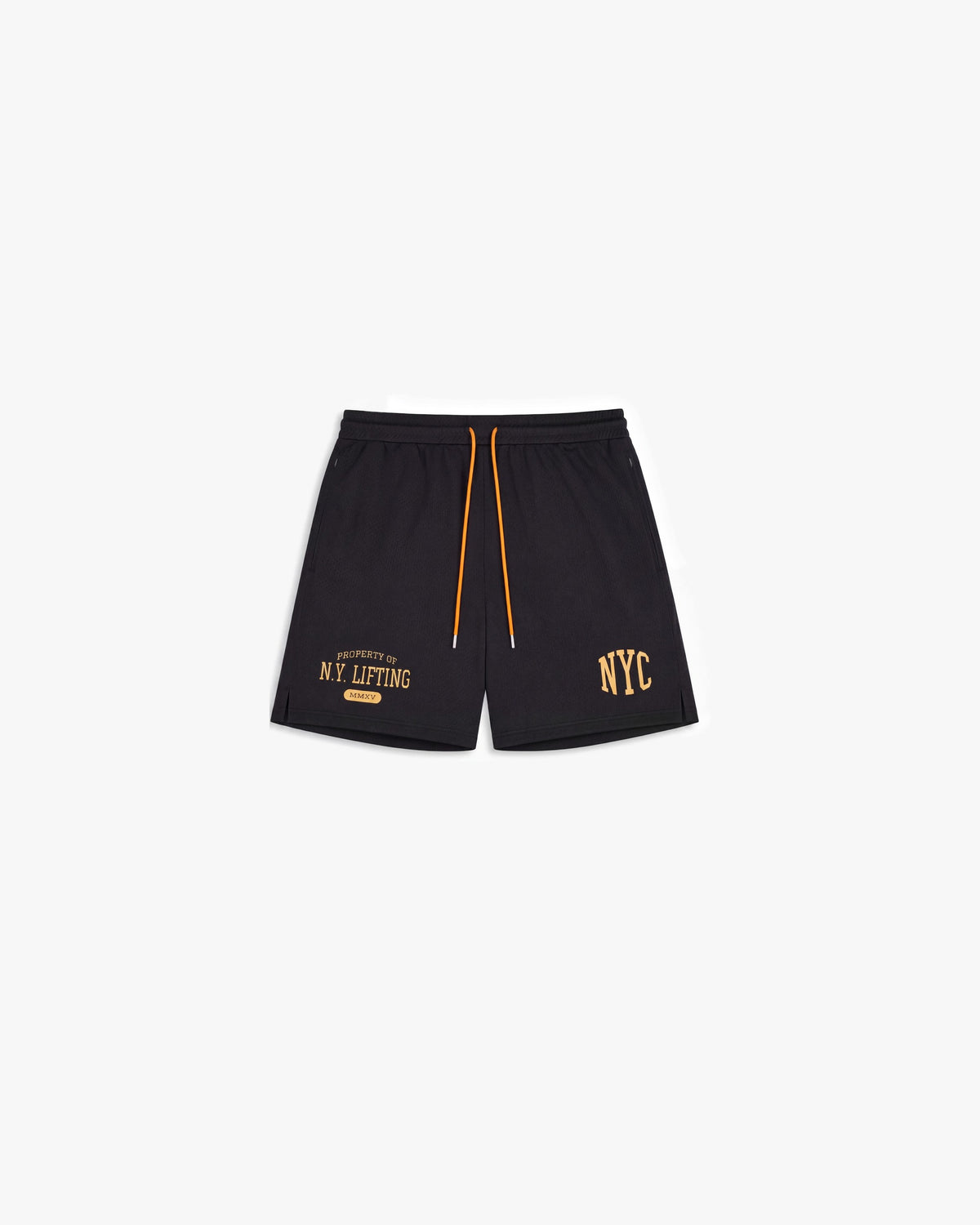 Ruxen NYC Mesh Shorts — Black — product front