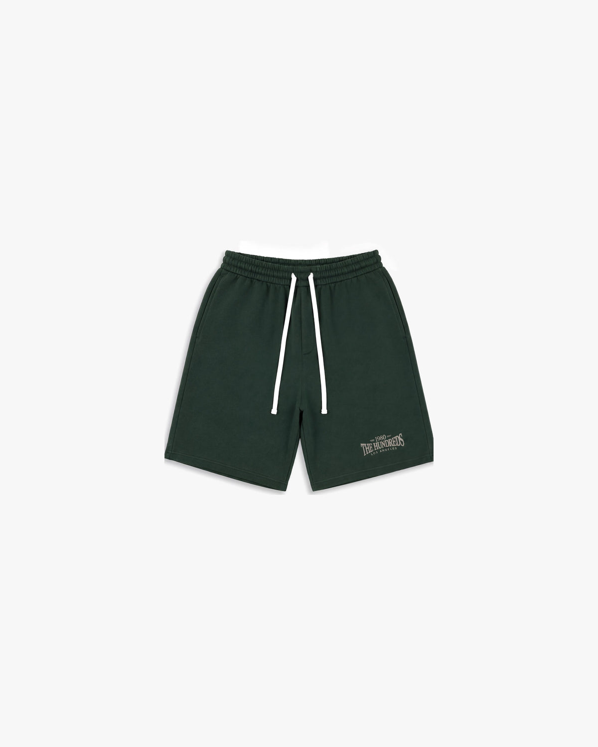 The Hundreds All Star Fleece Shorts — Green — product front
