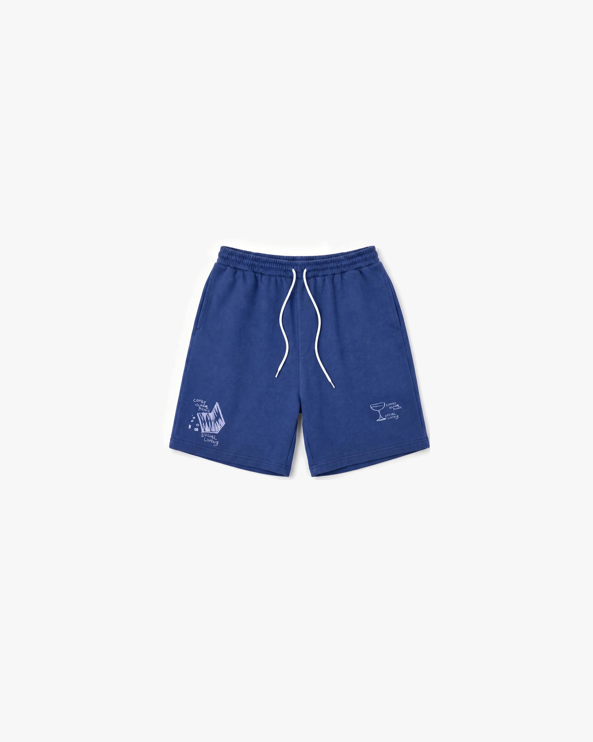 Coney Island Picnic Social Living Sweat Shorts — Blue — product front