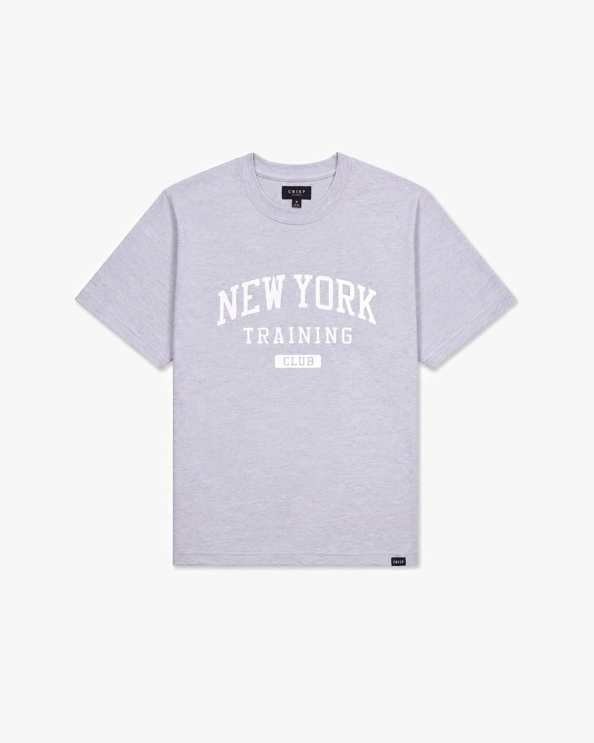 Crisp NY Training Club SS tees — Grey/White — product front