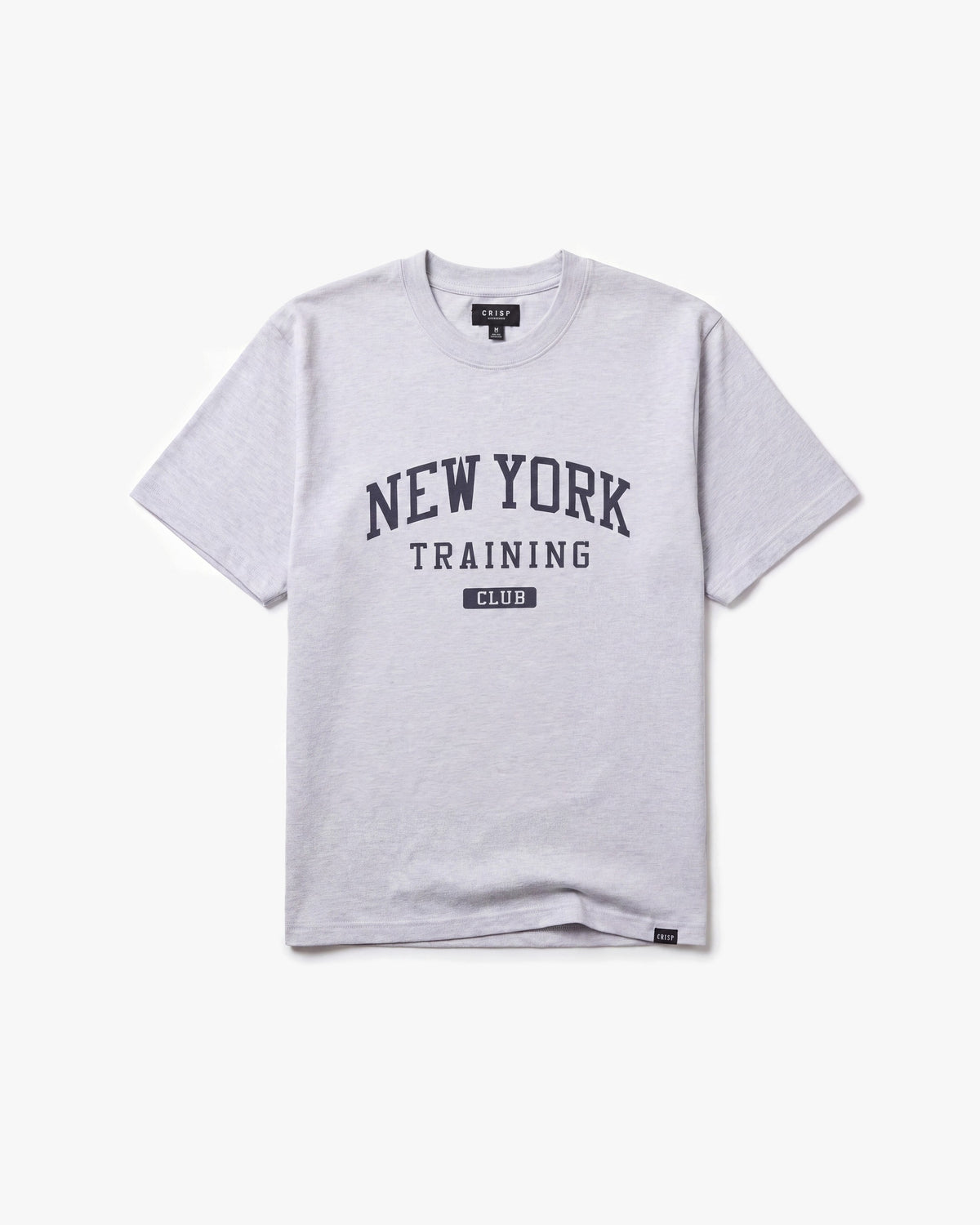 Crisp NY Training Club SS tees — Grey/Navy — product front