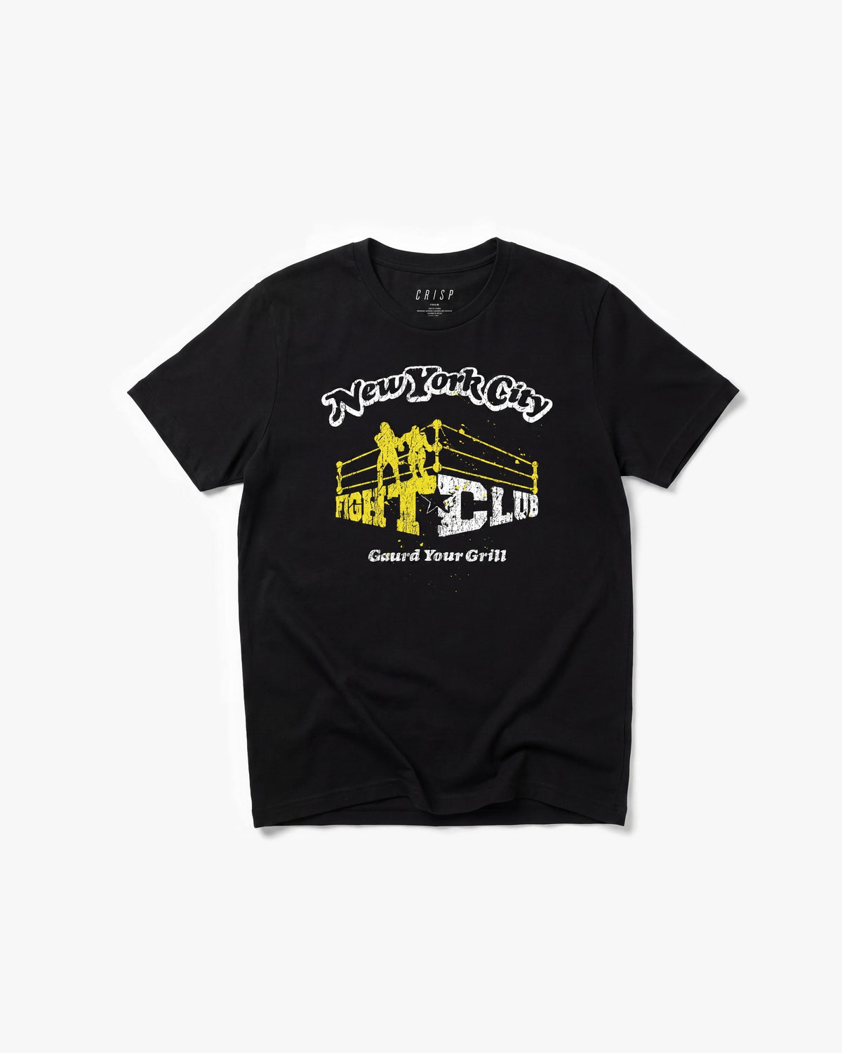 Crisp Fight Club SS tees — Black — product front
