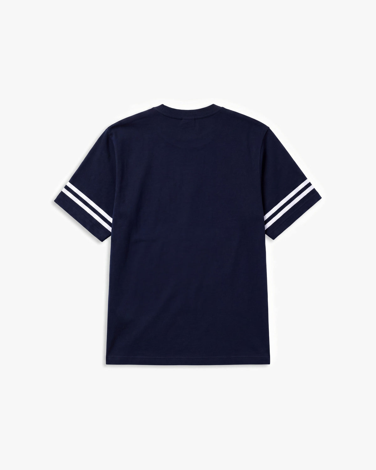 O15 NY Sleeve Stripe SS tees — Navy/White — product back
