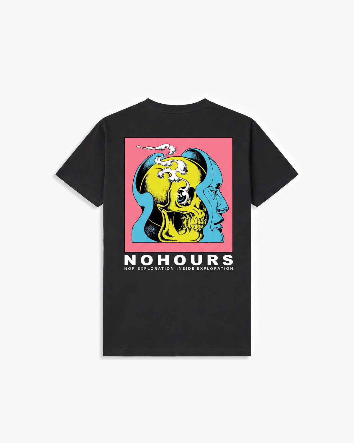 No Hours Inside Mind SS tees — Black — product back