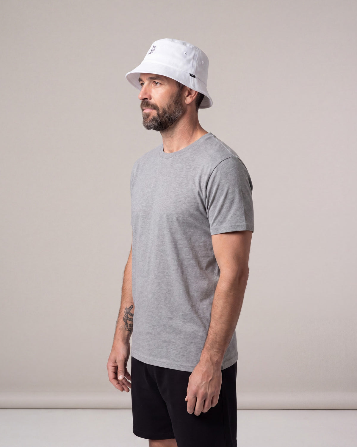 Huf Set Megablast Bucket hats — White — model side