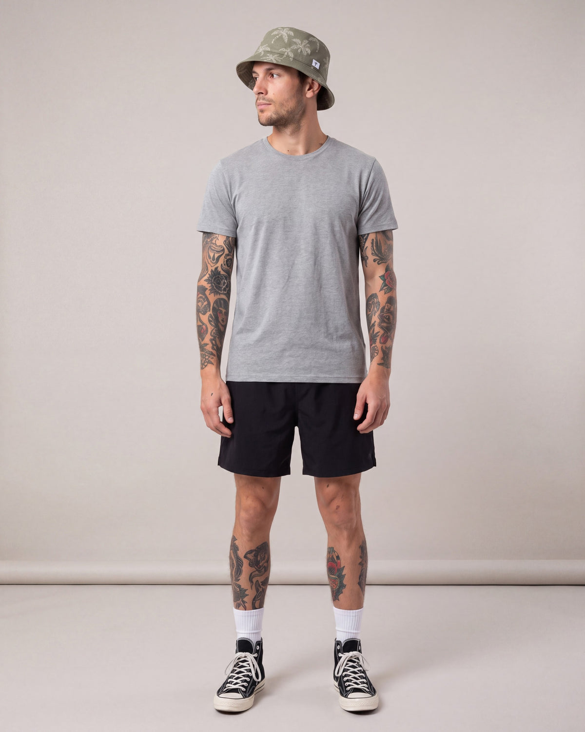 Katin Mai Tai Bucket hats — Olive — model side