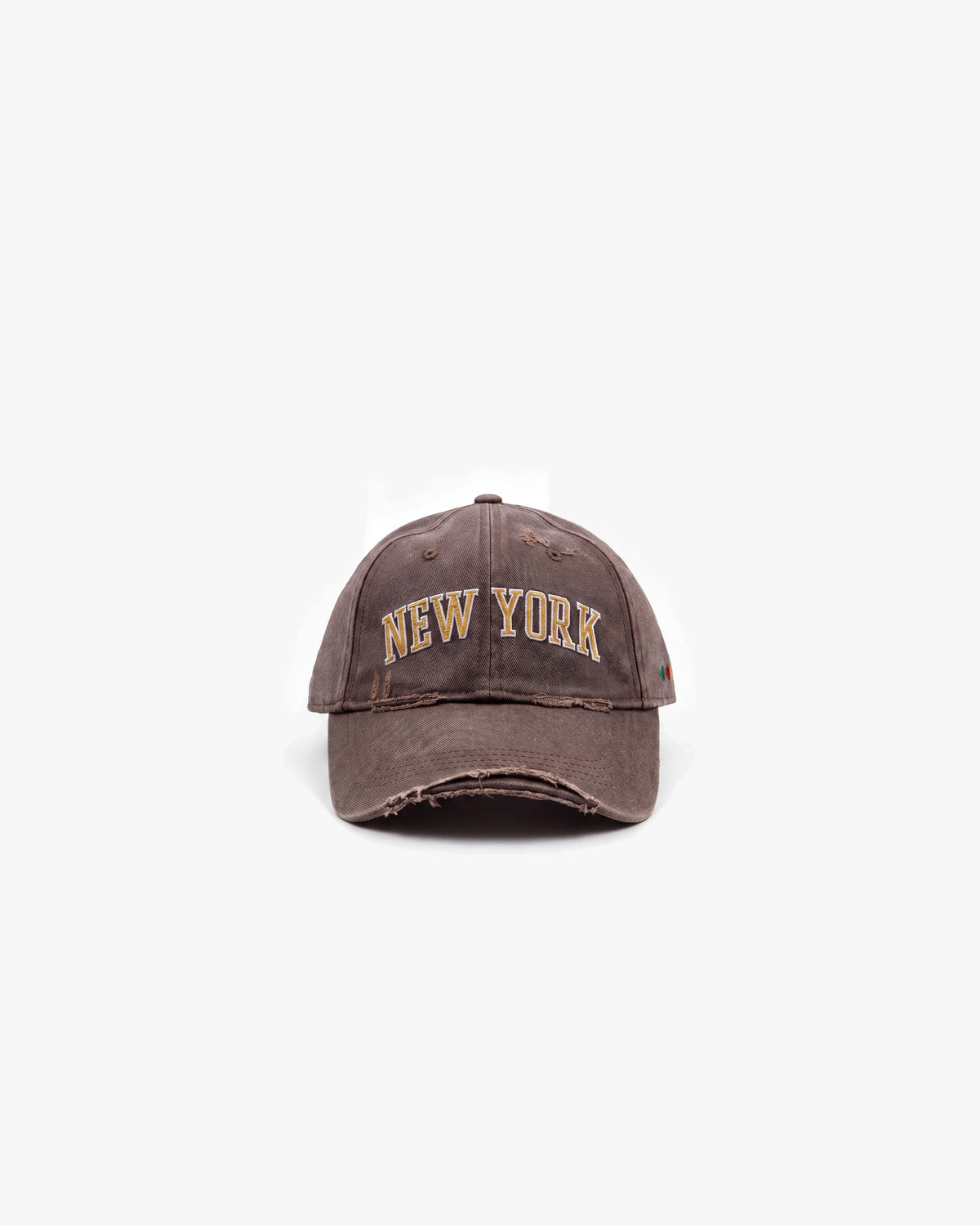 O15 NY Baseball Dad hats — Brown — product front