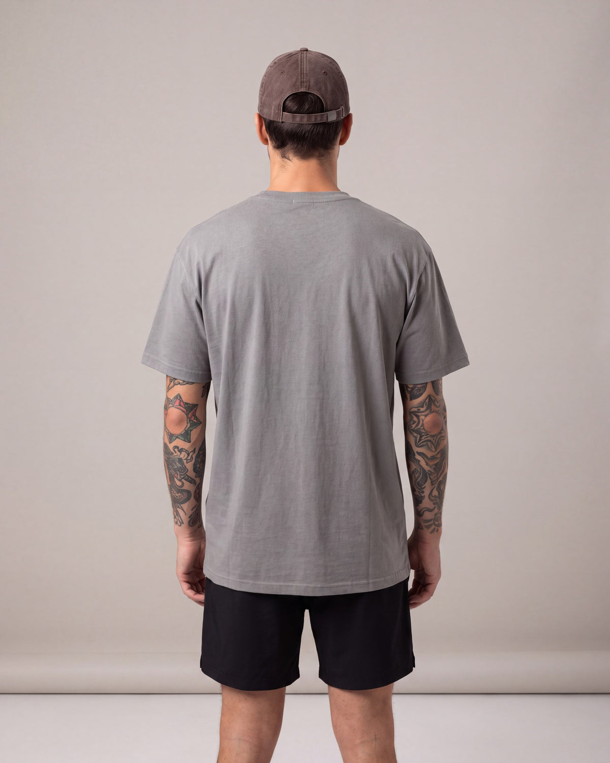 O15 NY Baseball Dad hats — Brown — model back