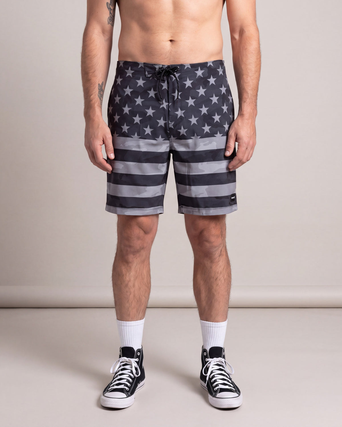 Hurley Phntm Eco Swim Shorts — Black — model front