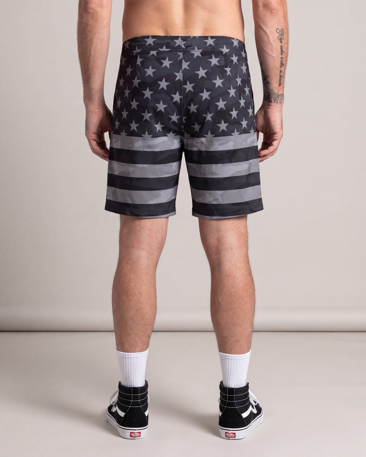 Hurley Phntm Eco Swim Shorts — Black — model back
