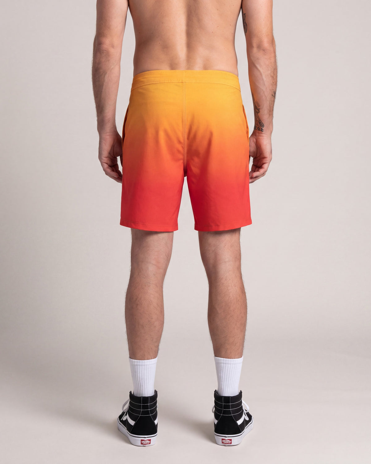 Hurley Weekender Zip Swim Shorts — Yellow — model back