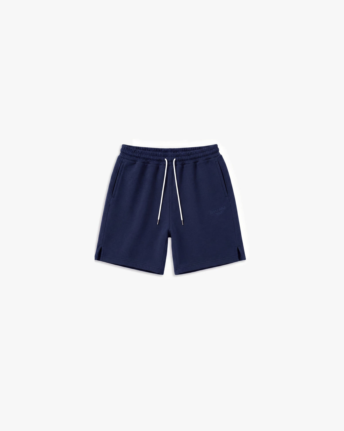 Benny Gold Fleece Shorts — Navy — product front