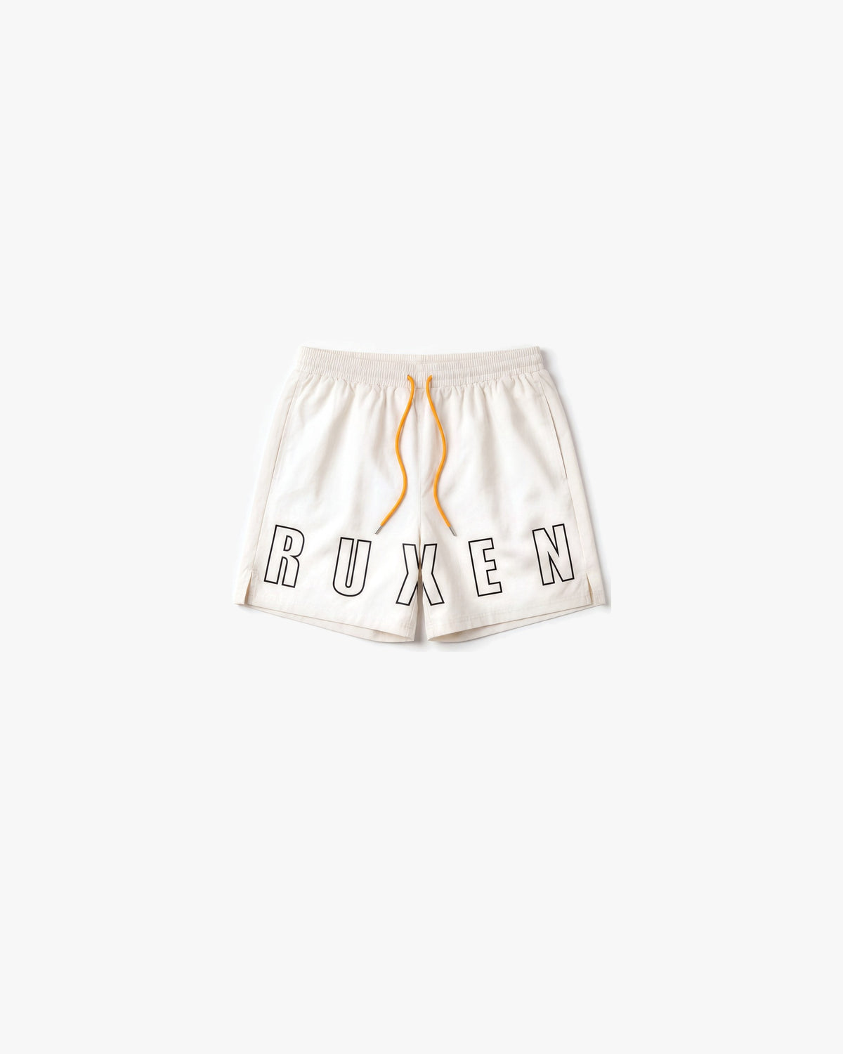 Ruxen Nylon Shorts — Off White — product front