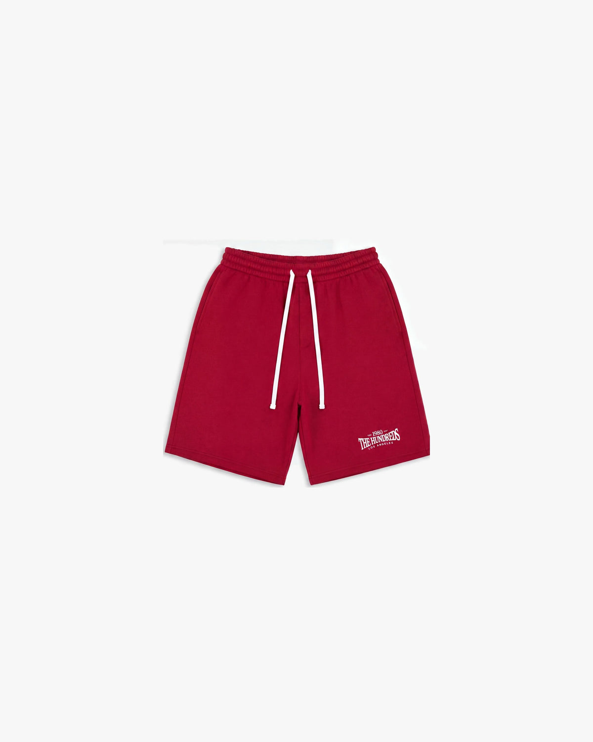 The Hundreds All Star Fleece Shorts — Red — product front