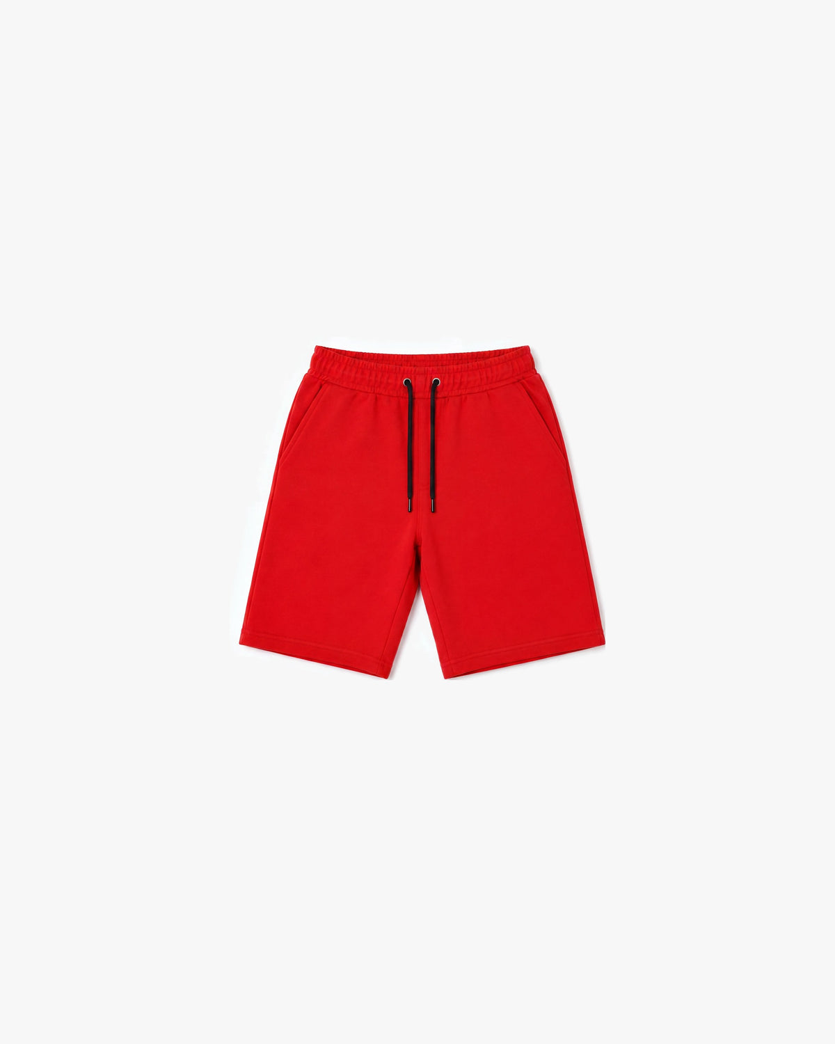 Arthur Beale Basic Sweat Shorts — Red — product front