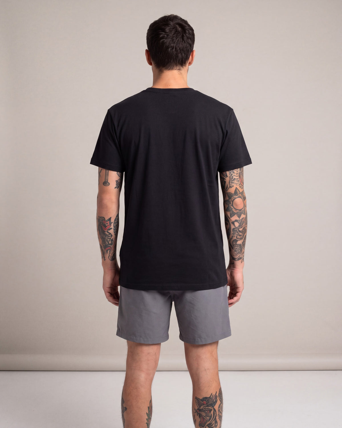 Benny Gold Golden SS tees — Black — model back