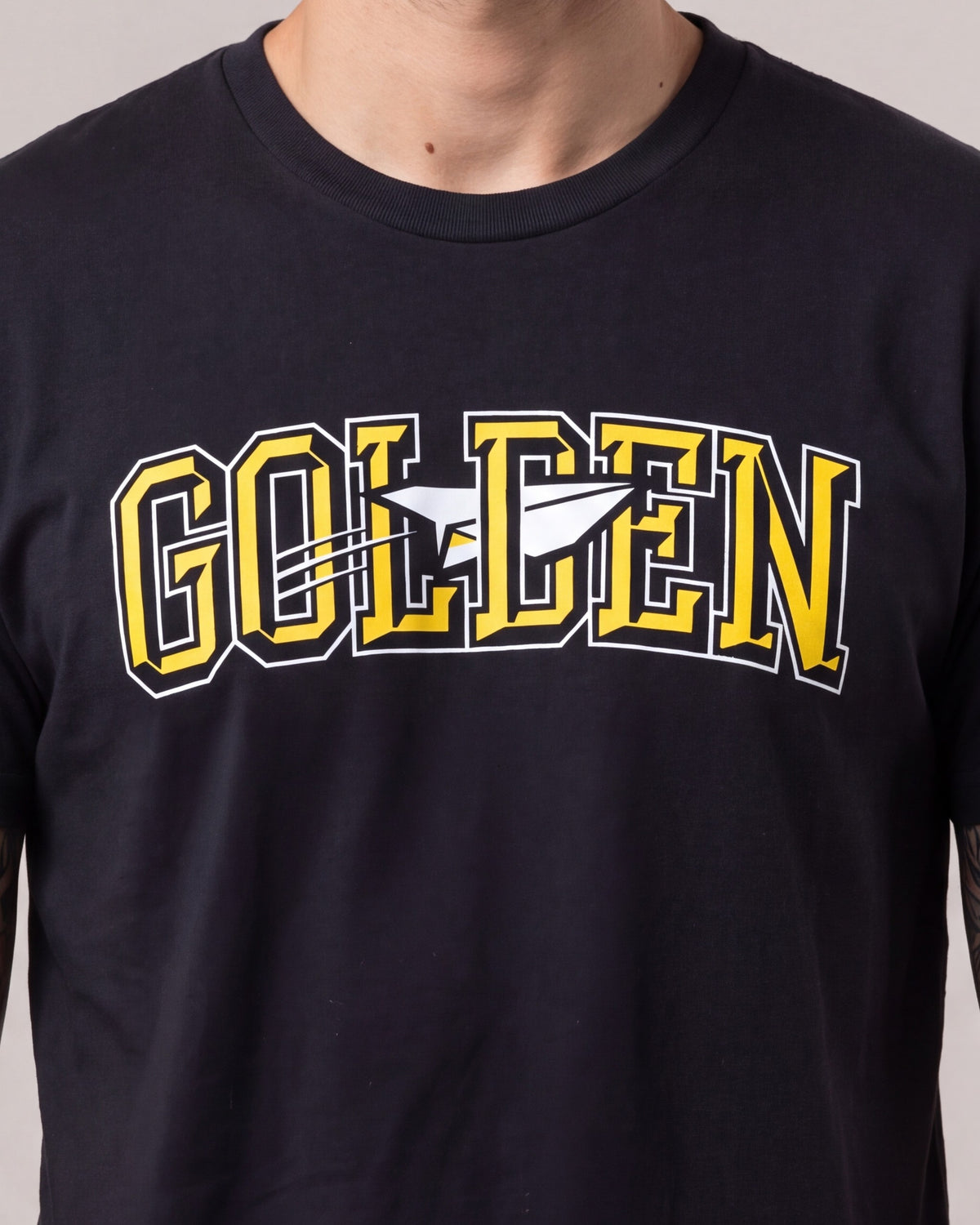 Benny Gold Golden SS tees — Black — model detail