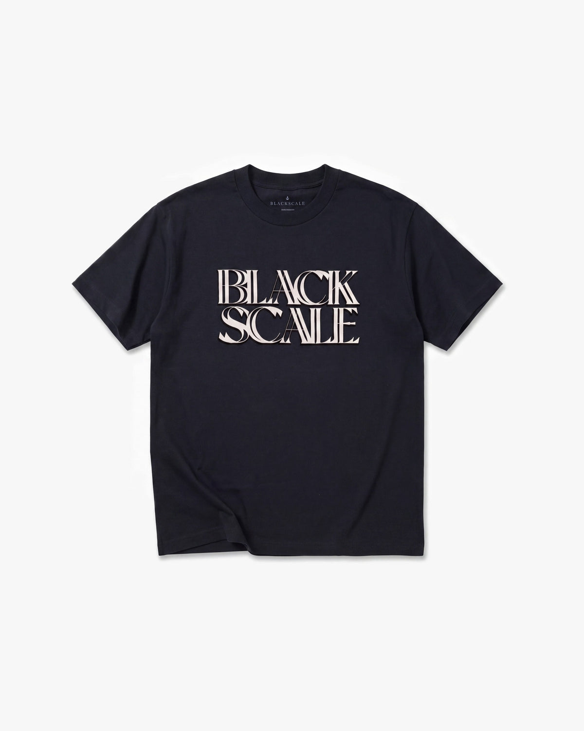 Black Scale Double Vision SS tees — Black — product front