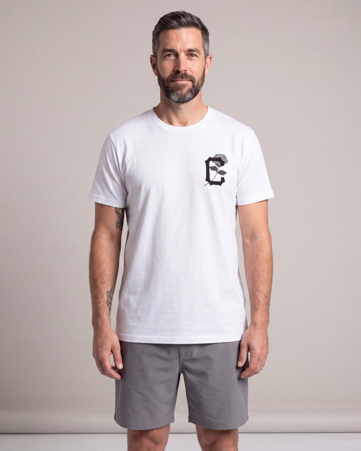 CLSC Thorns SS tees — White — model front