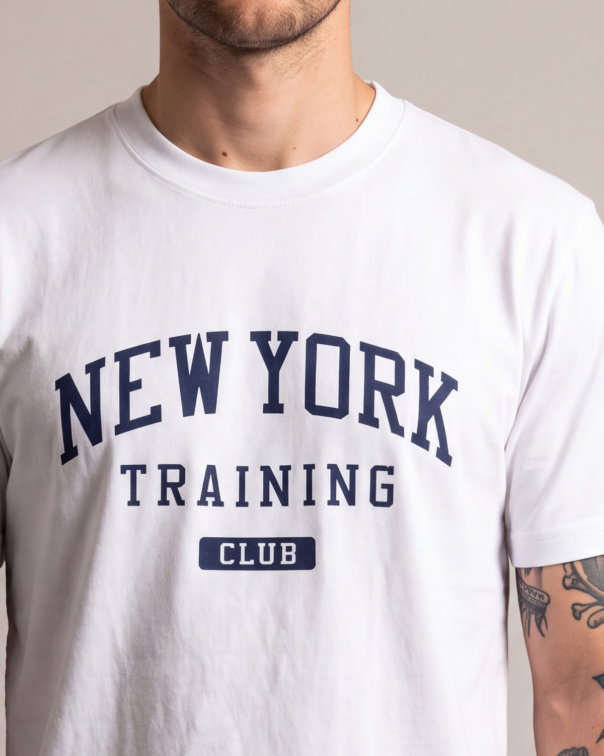 Crisp NY Training Club SS tees — White — model detail