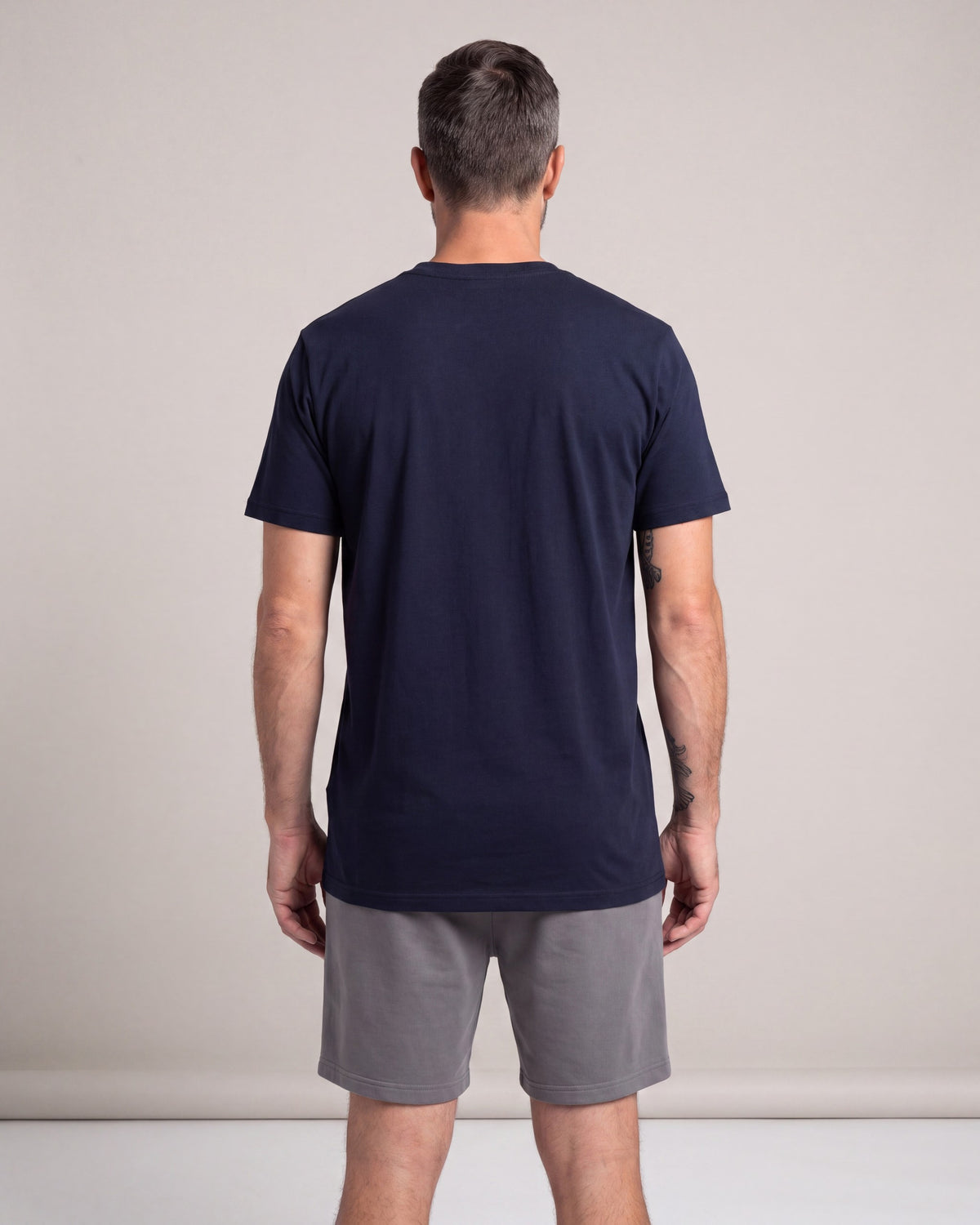 Crisp Venice Training Club SS tees — Navy — model back