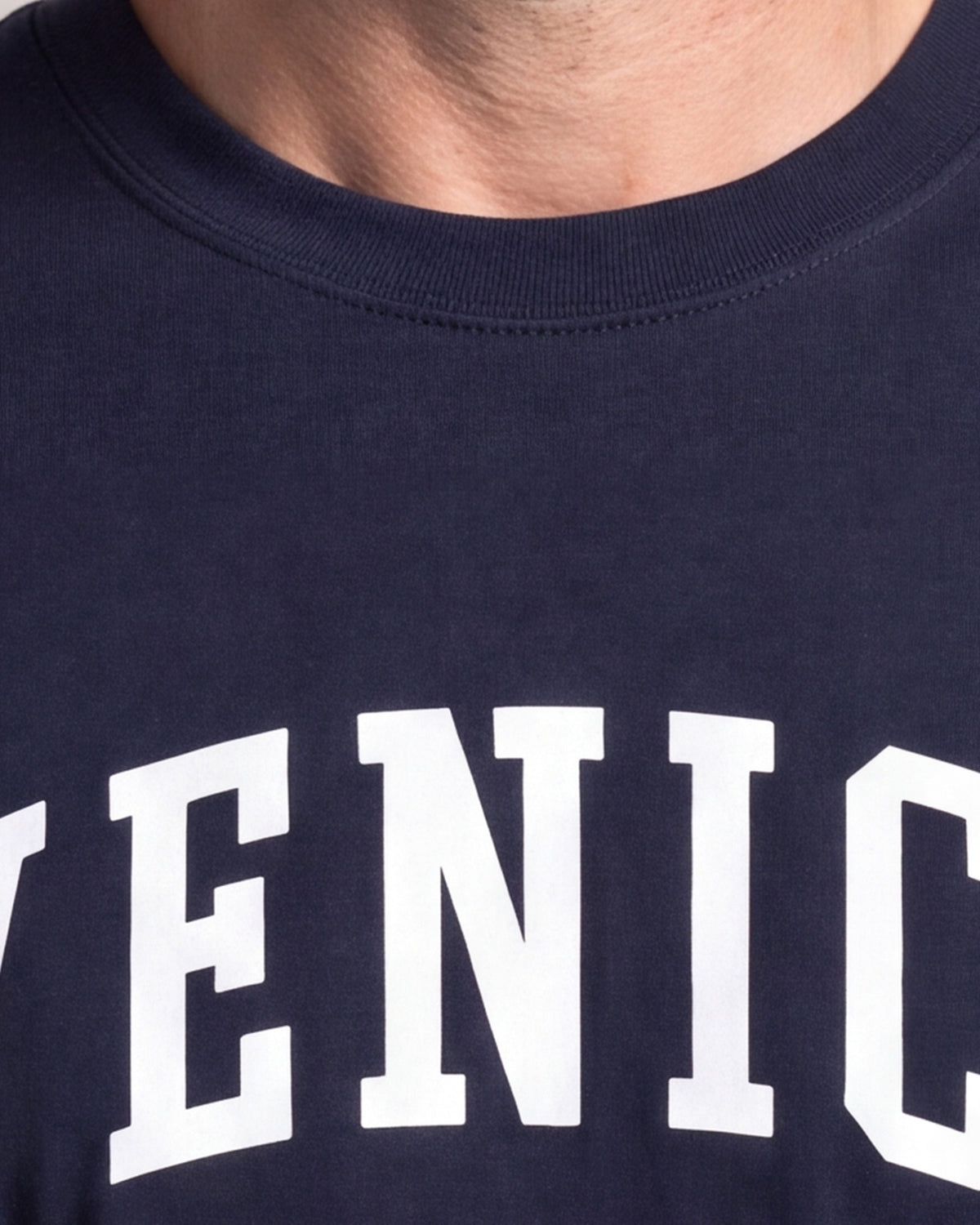 Crisp Venice Training Club SS tees — Navy — model detail