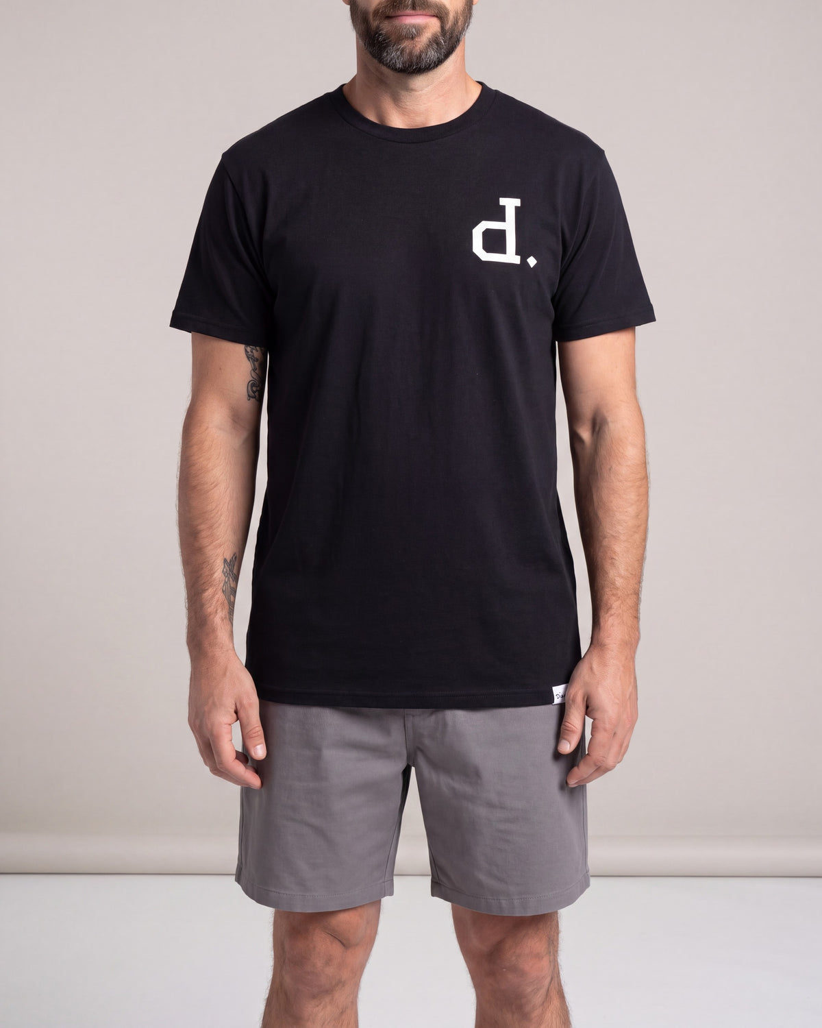 Diamond Supply New Unpolo SS tees — Black — model back