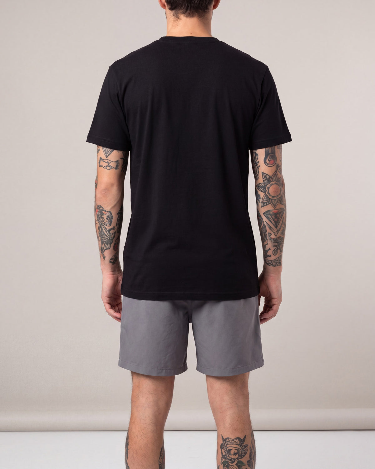 Diamond Supply New Logo SS tees — Black — model back