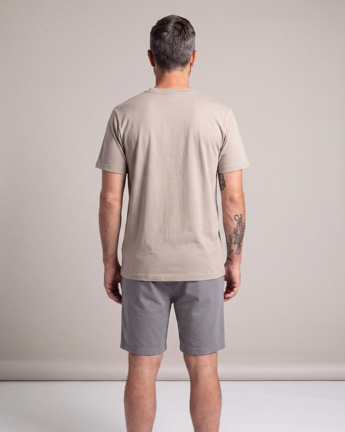 Grizzly Exploring SS tees — Tan — model back