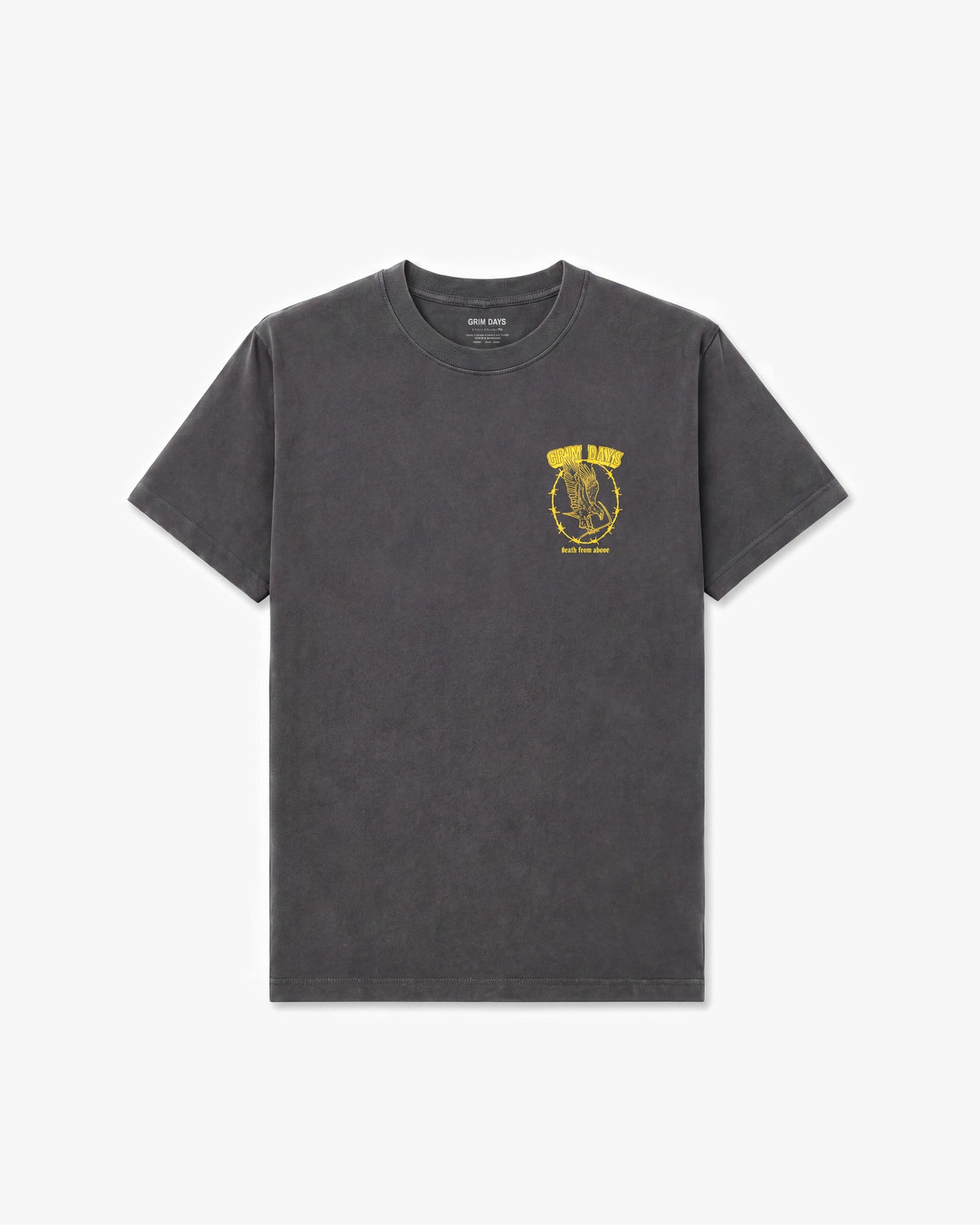 Grim Days From Above SS tees — Charcoal — product front